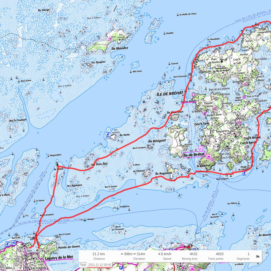 4 - IGN SCAN25 FR -  - Met GEKKO naar Bretagne